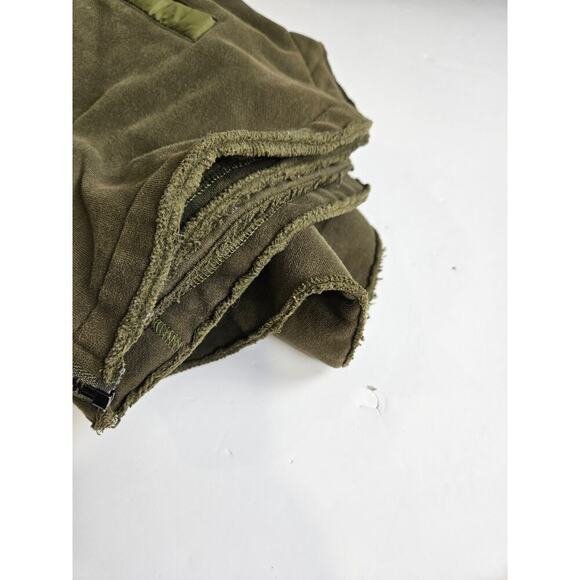 Avec Les Filles Oversized Shirt Jacket Womens Size Small Shacket Army Green - Picture 6 of 8